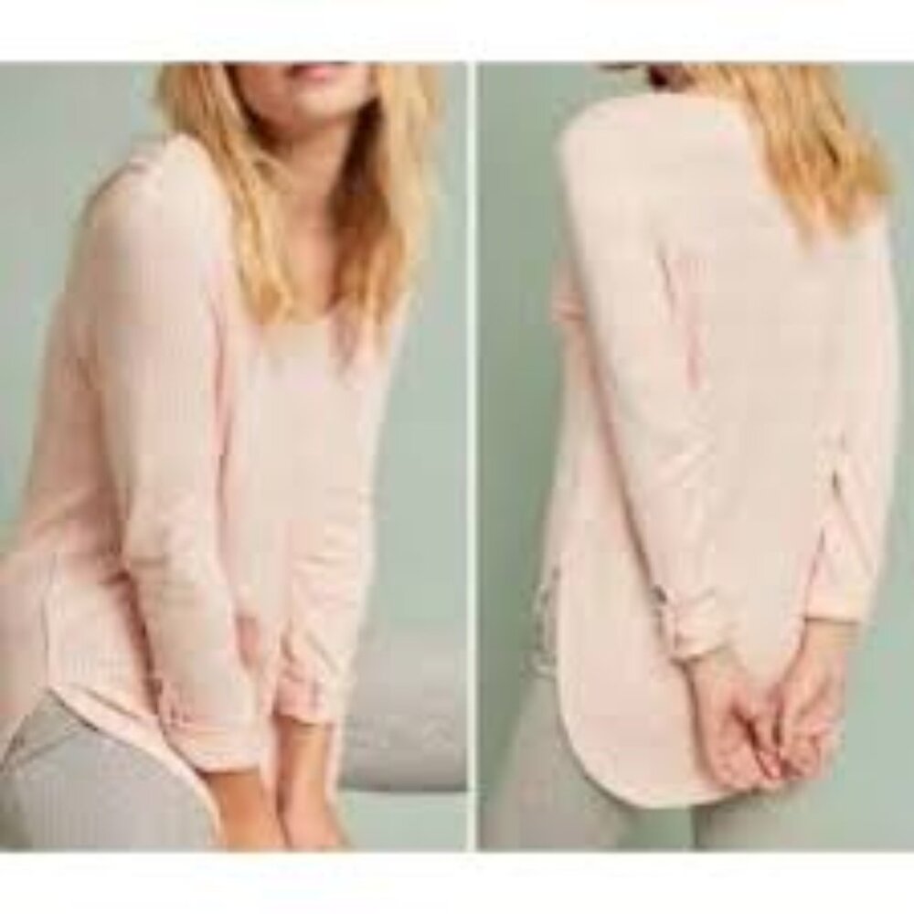 Anthropologie Akemi + Kim Sylvie Pointelle Tunic Top Size M